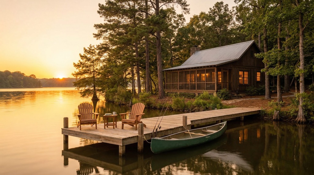 Elk River Vacation Rentals in Athens AL - VLB Properties LLC - VLB Properties LLC Elk River Vacation Rentals waterfront cabin rental in Athens, AL with river views and dock access